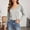 #0419-Gray, variant on Womens Long Sleeve U Neck Solid Knit T Shirt with Lettuce Hem Scalloped Trim Casual Soft Breathable Stretchy for Winter