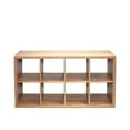thumbnail image 4 of GZXS Decorative Open Back 8-Cube Storage Organizer, Walnut, 4 of 8
