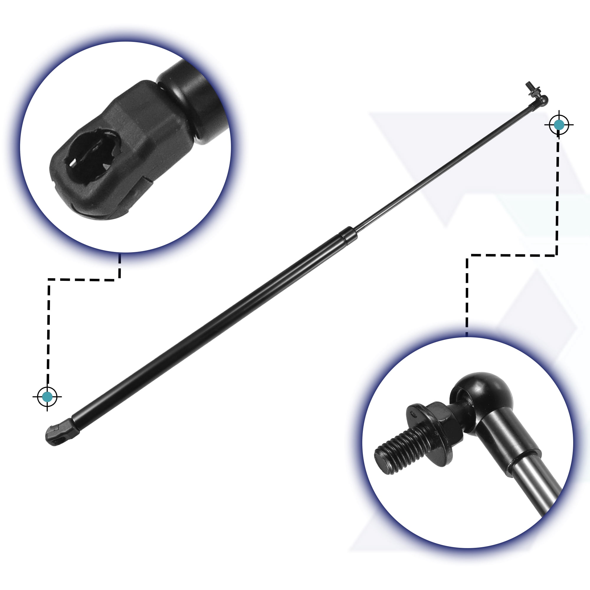 Unique Bargains 2Pcs Front Hood Lift Supports Struts for Mazda 3 Axela BL 2009-2013