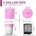 thumbnail image 3 of Charmount Small Trash Bags - Bathroom Trash Bags 4 Gallon Trash Can Liners, Unscented,240 Counts（Pink）, 3 of 6