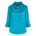 thumbnail image 4 of Blczomt Womens Tops Summer Casual Blue Tops Lightweight 2026 Women's Blouses,S, 4 of 7