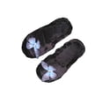 thumbnail image 1 of Wdhugt Slide Sandals Women'S House Slippers Flat Bow Decor Open Toe Nylon Material Winter Us Size 9 Foot Length 10.24 Inch, 1 of 9