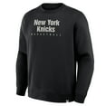 thumbnail image 4 of Men's Fanatics Black New York Knicks Crossover Collection Defensive Rotation Drill Premium Pullover Sweatshirt, 4 of 5