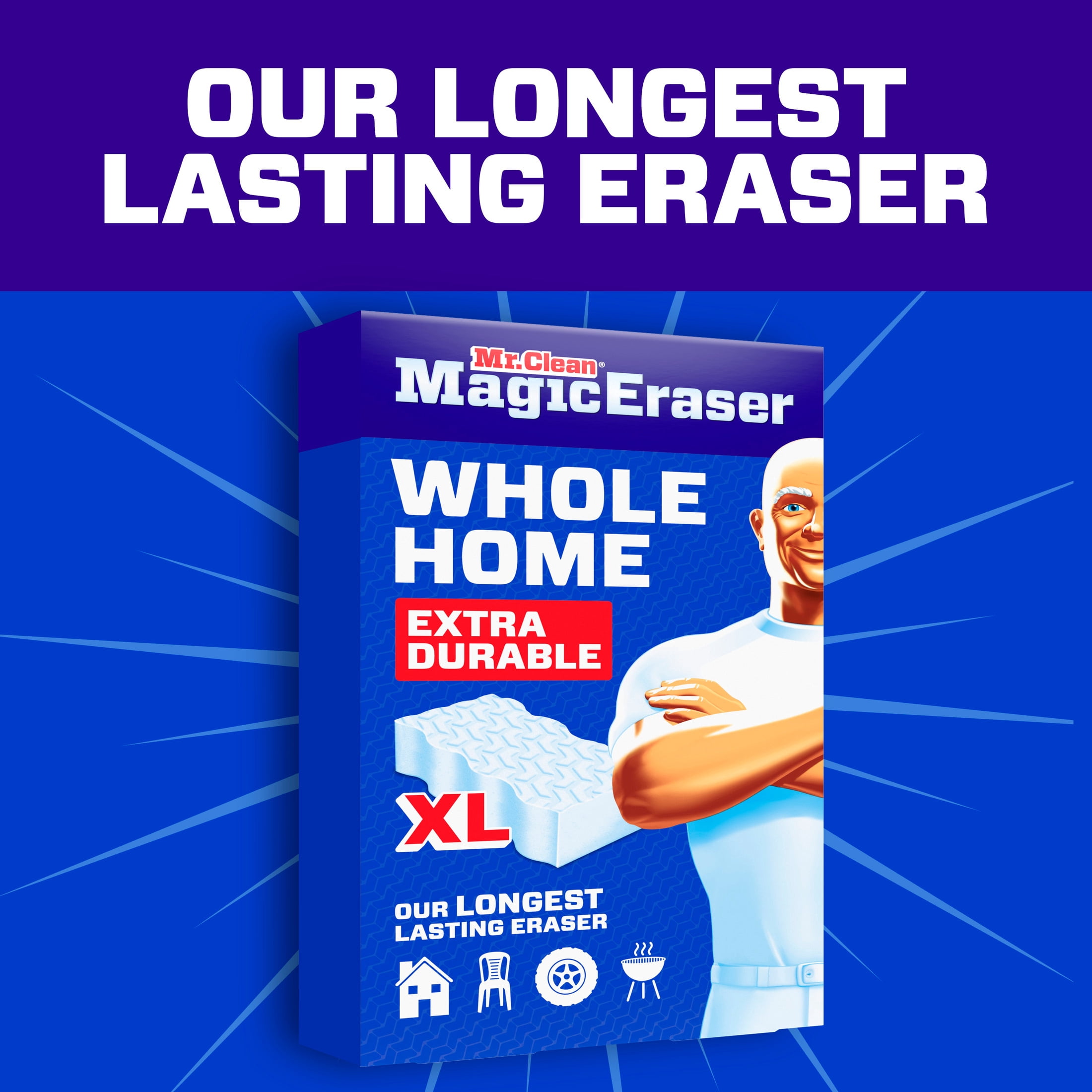 Mr. Clean Magic Eraser Sponge, Whole Home Extra Durable XL, 8ct