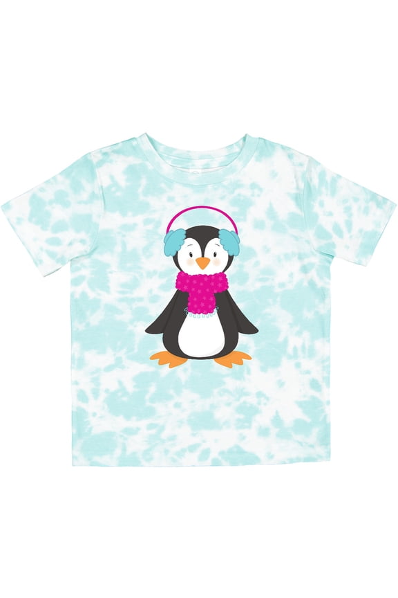 Cute Penguin, Baby Penguin, Penguin with Scarf Boys or Girls Toddler T-Shirt
