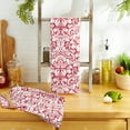thumbnail image 4 of DII Modern 100 Percent Cotton Damask Dishtowels in Red (Set of 2), 4 of 6