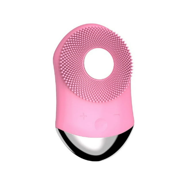 Qarigey Cepillo de limpieza facial sónico recargable impermeable ajustable 2 modos masaje de eléctrica accesorios para el cuidado Tratamientos faciales Rojo