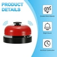 thumbnail image 4 of Desk Call Bell 2.5" Diameter, Dinner Desk Front Bell, Black/Red 2Pcs, 4 of 7
