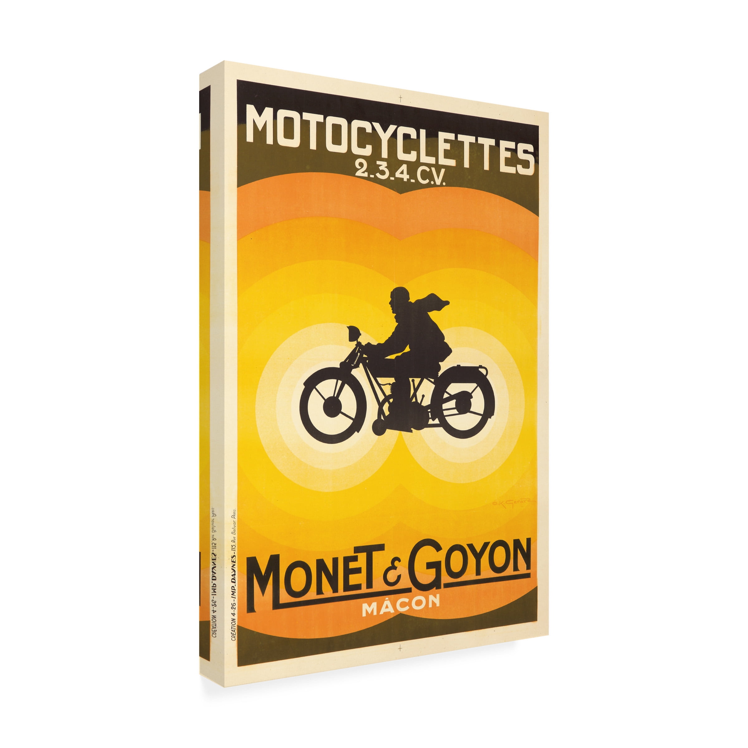 Lantern Press 'Motorcycle 3' Canvas Art