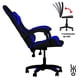 thumbnail image 5 of Silla Gamer Ergonómica Ejecutiva De Oficina Reposapies LUMO azul, 5 of 8