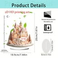 thumbnail image 3 of Lilixerw Christmas Wheel Carousel Castle Decor,2D Acrylic Festive Scene Tabletop Displays,Home Table Shelf Decoration,Christmas Party Hanging Ornament, 3 of 3
