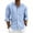 Light Blue, variant on GrmtClth Mens Button Down Shirt Long Sleeve Linen Shirt Casual Beach Vacation Dress Shirt Summer Big and Tall Textured Shirt with Pocket Black XL