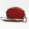 Authenticated Used Burberry Women's Leather,Suede Shoulder Bag Brown,Red Brown