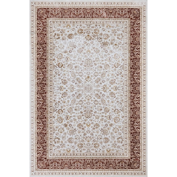 Cream Framed Area Rugs for Living Room Washable Rugs Boho Moroccan Area Rug Soft Neutral Geometric Bohemian Carpet Distressed Indoor Rug for Bedroom Dining Room Office Foldable Nonslip Rug