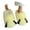 Yellow, variant on Cozy Funny Slippers for Women Comfortable Plush Long Hair Thick Sole Slip On House Shoes