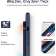 thumbnail image 4 of Liquid Silicone Case for iPhone 14, [True Liquid Silicone] [Anti Fingerprint] 4 Layer Phone Case Protective Cover, Full Coverage Around Camera & Built-in Microfiber, 6.1", Navy Blue, 4 of 8