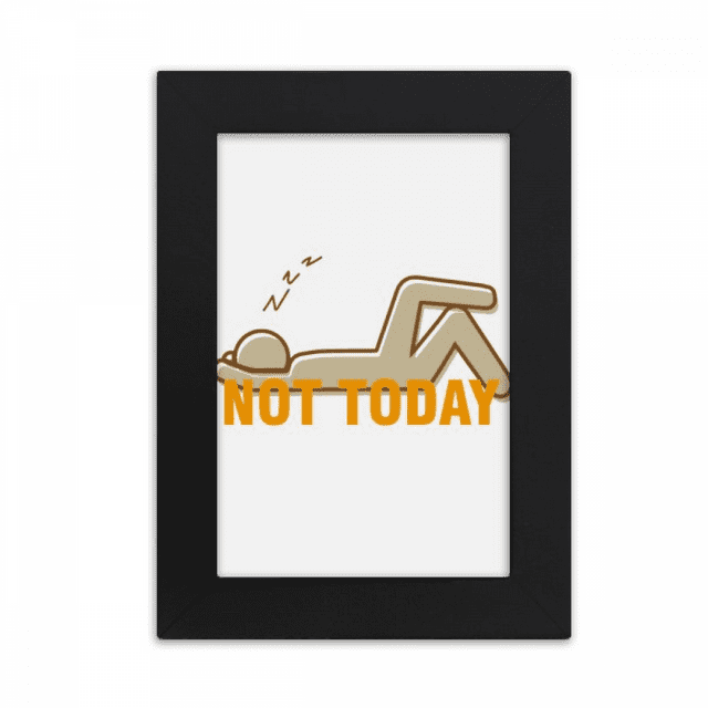 Lazy People Avoid Bed Art Deco Fashion Desktop Photo Frame Picture Display Art Painting Exhibit