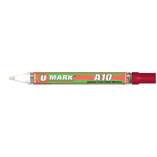 U-Mark UMARK10104 Marqueur de Peinture A10 de 2 mm, Rouge - 12 par Boîte