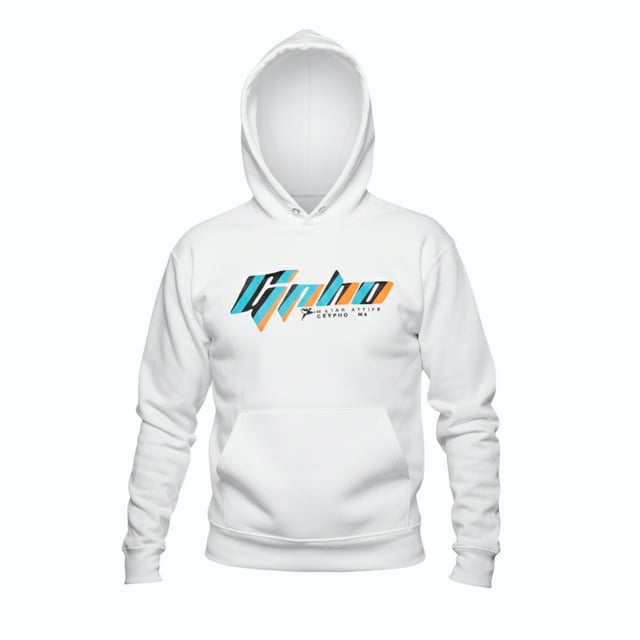 Grypho Hoodie California sudadera con capucha felpa suave blanca chamarra hombre