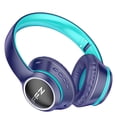thumbnail image 1 of Auriculares inalámbricos FFZ Kids K21 con micrófono LED azul marino, 1 of 6