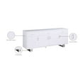 thumbnail image 2 of Meridian Furniture Excel Rich White Lacquer Sideboard/Buffet, 2 of 9