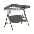 thumbnail image 1 of Chok Swing Canopy Top Cover Garden Swing with Seat  Black, 1 of 9