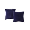 thumbnail image 2 of Morgan Home Velvet  2-Pack Square Decorative Pillow, Navy, 18X18, 2 of 2