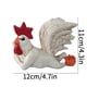 thumbnail image 3 of Hxlamzoo Rooster White Party Decorations Winking Big Tail Chicken Desktop Decoration Resin, Lawn Farm Yard Garden Decor, Great Gift for Friend, 3 of 8
