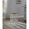 thumbnail image 2 of Taburete de bar American Woodcrafters Aversa sin respaldo blanco envejecido, 2 of 7