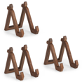 thumbnail image 1 of Wooden Plate Holder Display Stand, 3 Pack 6 Inch Decorative Picture Frame Photo Stand for Decorative Plaque Easels Stand, 1 of 5
