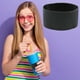 thumbnail image 4 of Funda de silicona para tazas | Resistente al calor (de -40 °C a 230 °C) | Funda protectora aislante para botellas de vidrio | Agarre vertical antideslizante | Portavasos reutilizable para bebidas, 4 of 5