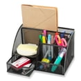 thumbnail image 6 of Supplies Stand Case Holder Stationery Storage Box Office Organizer Mesh DARK GREEN, 6 of 8