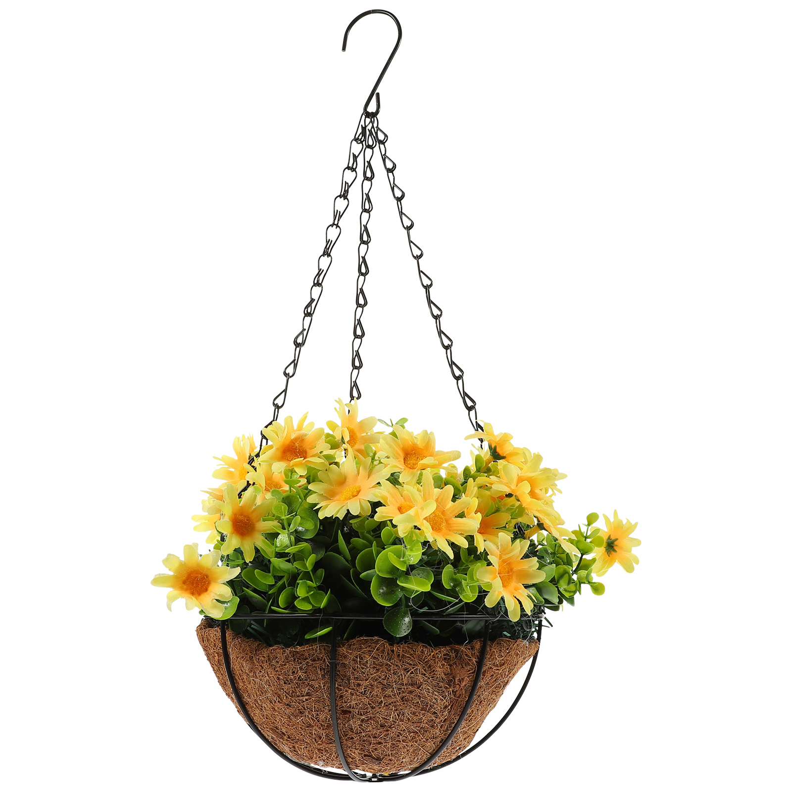 Artificial Daisy Hanging Basket Artificial Plant Fake Flower Basket