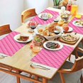 thumbnail image 2 of Pink Breast Cancer Summer Placemats Table Placemats Set Of 4-Linen Kitchen Washable Placemats Table Mats 11.8"x17.7" Non-Slip Heat Resistant, 2 of 6