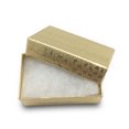 thumbnail image 3 of TheDisplayGuys 25-Pack #10 Cotton Filled Cardboard Paper Jewelry Box Gift Case - Gold Foil (1 15/16" x 1 1/4" x 11/16"), 3 of 7
