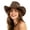 Z21-Coffee, variant on Shapeable Wide Brim Felt Cowboy Hat Cattleman Western Hat for Cowboys Cowgirls Classic Rodeo Country Concert