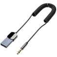 thumbnail image 3 of Seitruly Adaptador Bluetooth de audio para automóvil 3.5MM Jack Multifuncional USB Bluetooth 5.0 Transmisor y receptor Convertidor de señal de audio Teléfono y Comunicación, 3 of 6