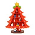 thumbnail image 2 of Decoraciones para árboles de Navidad 3D Rojo de cuadrícula media, 2 of 8