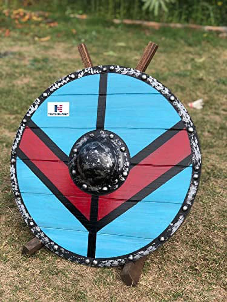Medieval Viking TORVI Shield, Knights Battle Ready Round Shield, Viking Shield, Shield Maiden Viking Shield - image 4 of 5