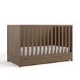 thumbnail image 3 of Graco Theo 3-in-1 Convertible Baby Crib with Drawer, Hazelnut, 3 of 10