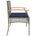 thumbnail image 5 of vidaXL Garden Bench Grey, Brown, Navy Blue, 5 of 6