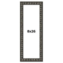 8x26 Frame Black-Brown Medieval Solid Wood Picture Frame | 1.5 Inch Moulding Width | Gotham Beveled