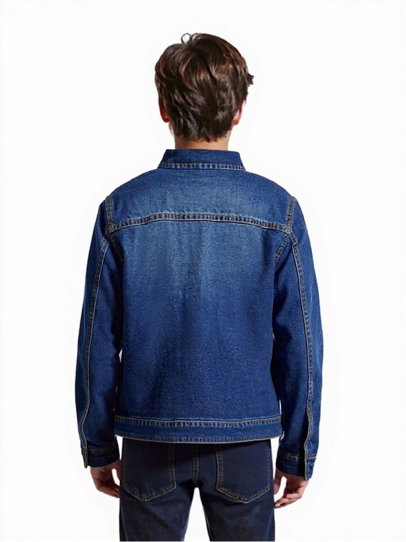 John Deere Boys Denim Trucker Jacket, Sizes 4-16 - Walmart.com