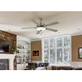 thumbnail image 5 of Contractor Uni Ceiling Fan With Light Kit In Traditional Style 17.5 Inches Tall By 52 Inches Wide-Burnished Nickel Finish-Savannah Gray Blade Color, 5 of 7