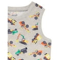 thumbnail image 3 of Cozy Jams Baby & Toddler Boys T-Shirt, Tank Top, Shorts and Pants, 4-Piece Sleep Set, Sizes 12M-5T, 3 of 3