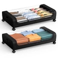 thumbnail image 1 of Almacenamiento debajo de la cama con ruedas y tapa, Almacenamiento debajo de la cama con ruedas con gran capacidad XXL, Almacenamiento debajo de la cama para dormitorio Contenedores de almacenamiento, 1 of 5