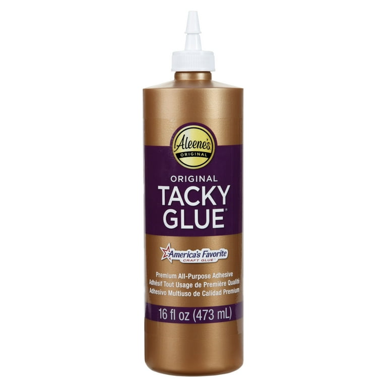 Aleene's Original Tacky Glue, 16 fl oz, Premium All-Purpose Adhesive,  White, Dries Clear