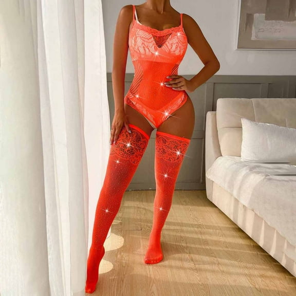 uublik Lingerie Set for Women Sexy Naughty Babydoll Plus Size Lace Sexy Naughty Bodysuit