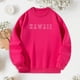 thumbnail image 1 of Sudadera de moda para mujer, sudadera versátil de otoño, Tops con cuello redondo, jersey estampado para ir de compras, acampar, pescar y caminar L, 1 of 8