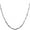 Silver-21.6", variant on Stainless Steel Twisted Wave Bars ClassicPlain Chain Necklace